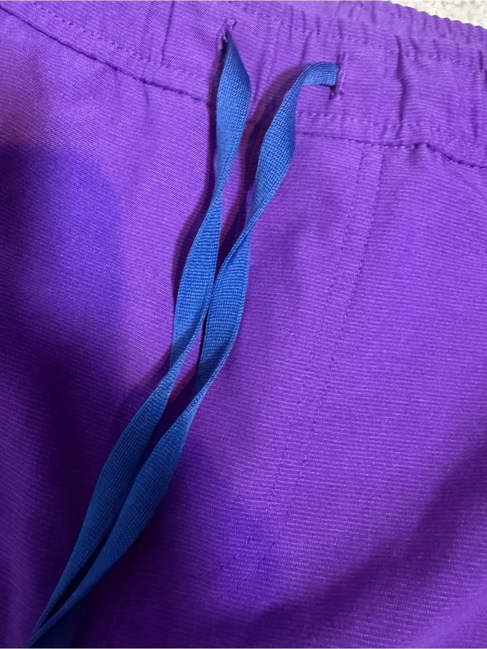 Figs Men's Ultra Violet Jogger Sweatpants with Teal Drawstring